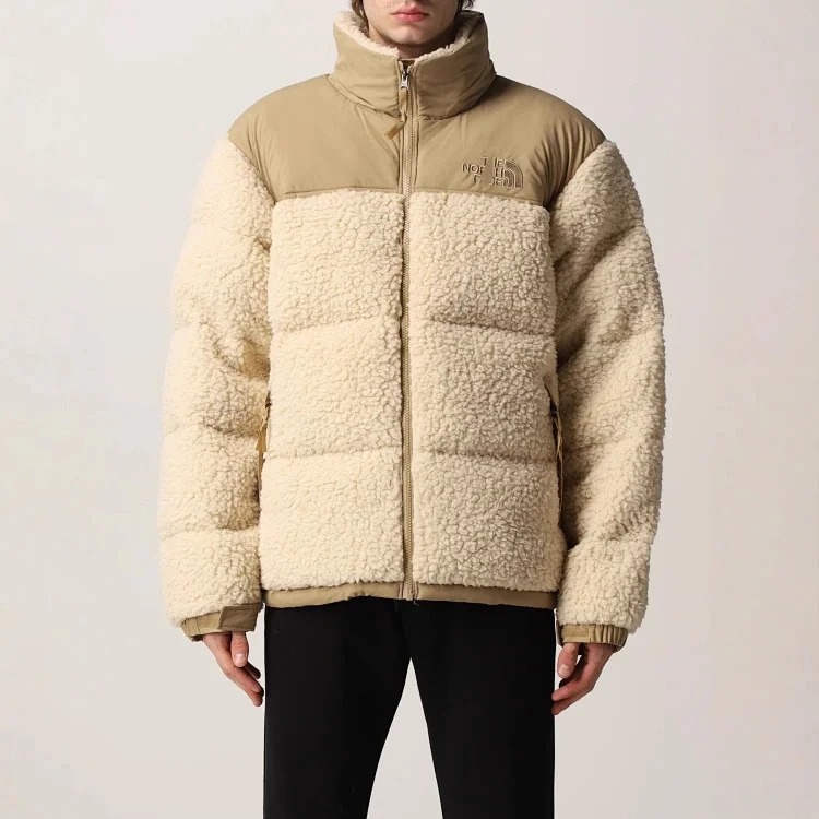 Beijia splicing thickened stand collar sherpa thickened fashionable warm from OutfitReps