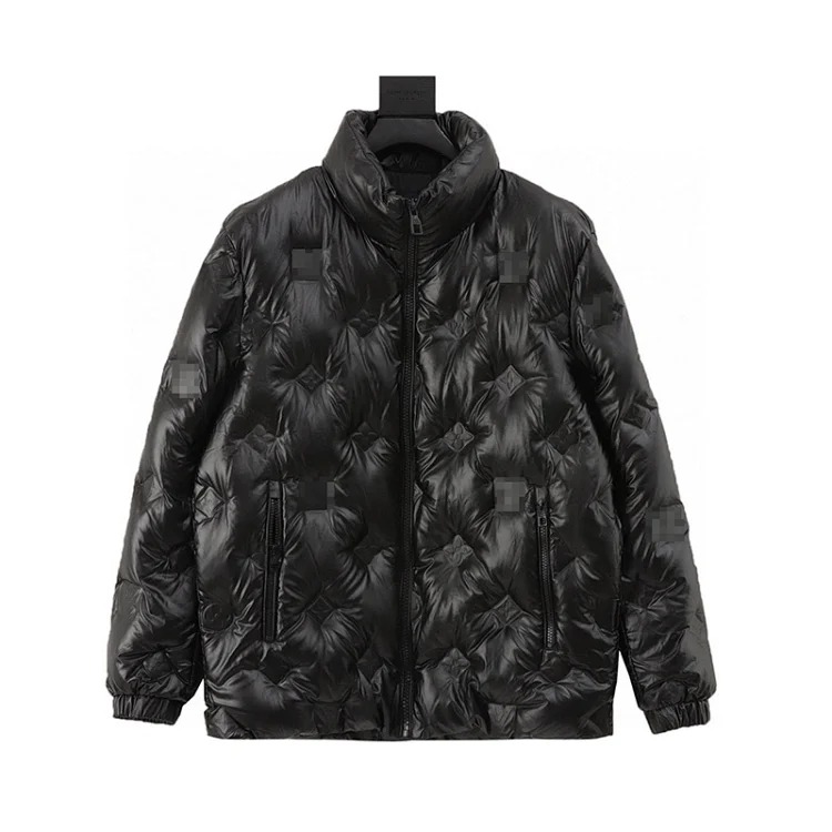 V glossy embossed large size down jacket for men and women from OutfitReps